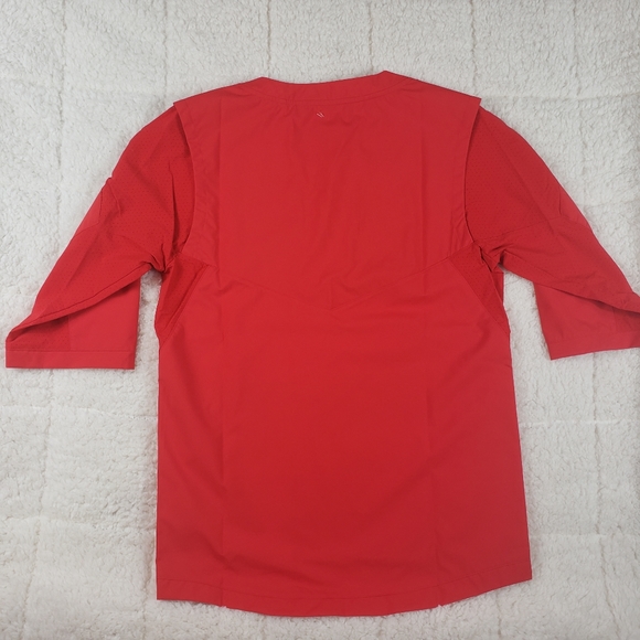 MEN'S NIKE BASEBALL RED 3/4 SLEEVE SMALL - Picture 4 of 10